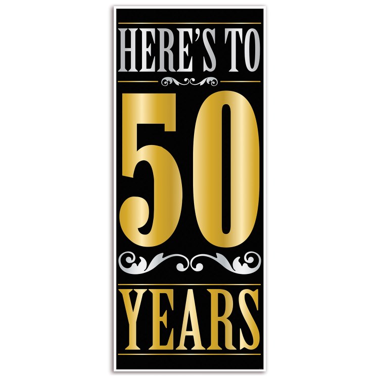 Here's To 50 Years Door Cover