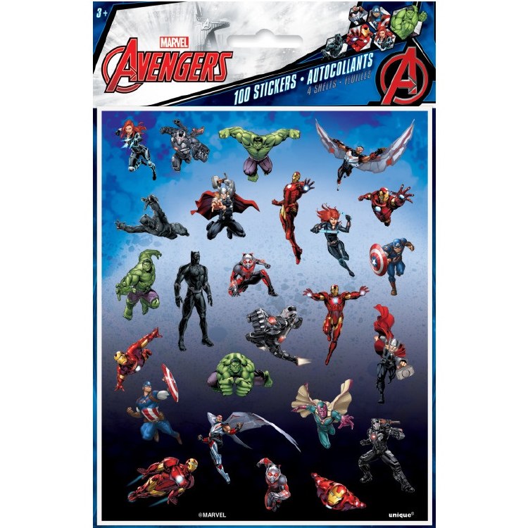 Avengers Sticker Sheets 4ct