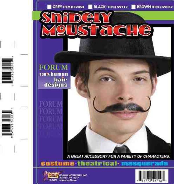 Moustache Snidley Black