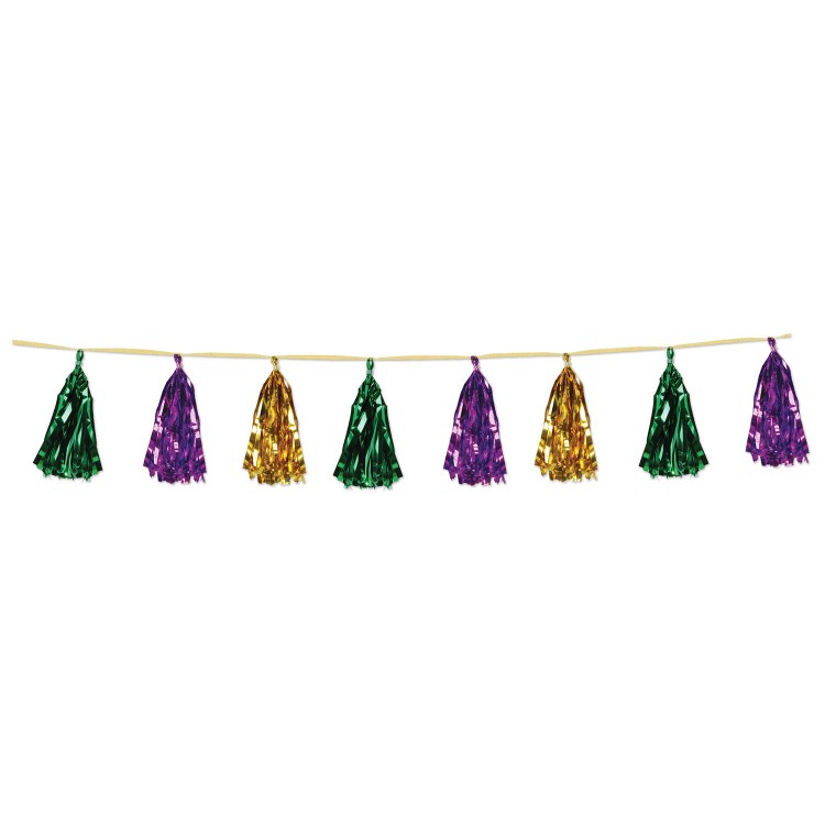Tassel Garland Mardis Gras 8ft
