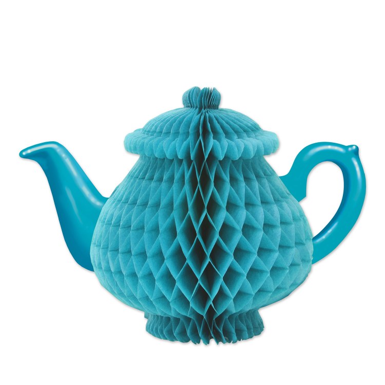 Teapot Blue Tissue Centerpiece