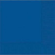 Bright Royal Blue Beverage Napkins 40ct