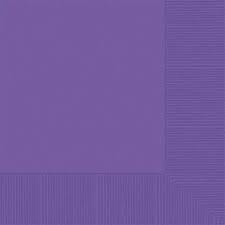 Purple Beverage Napkins 40ct