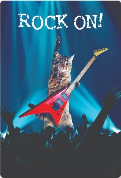 Jumbo Birthday Card Rock On