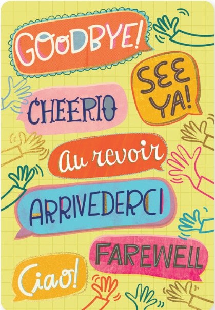 Jumbo Farewell Card
