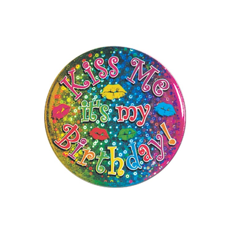Button Kiss Me Birthday