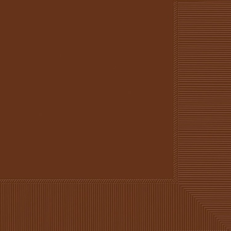 Chocolate Brown Beverage Napkins 40ct