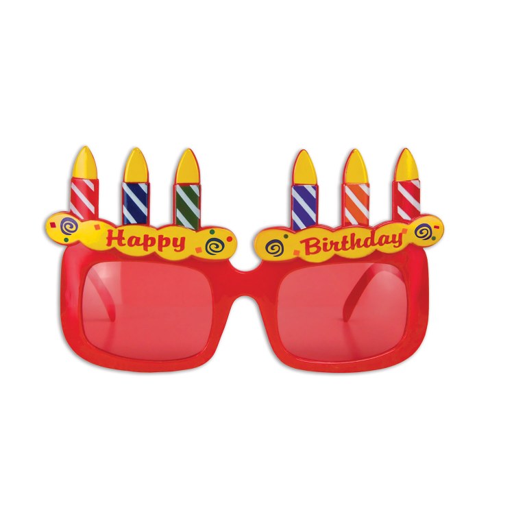 Birthday Cake Glasses
