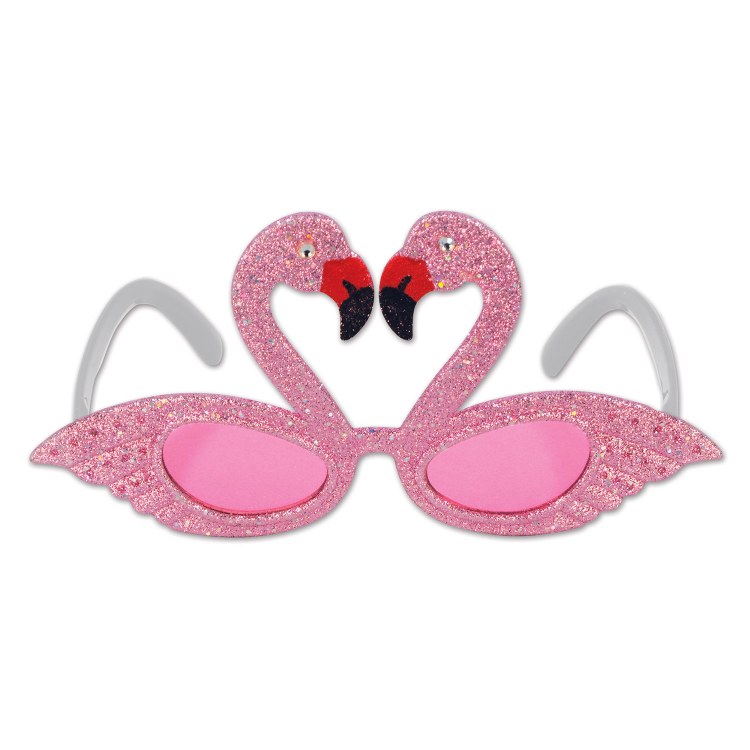 Glasses Flamingo Glitter