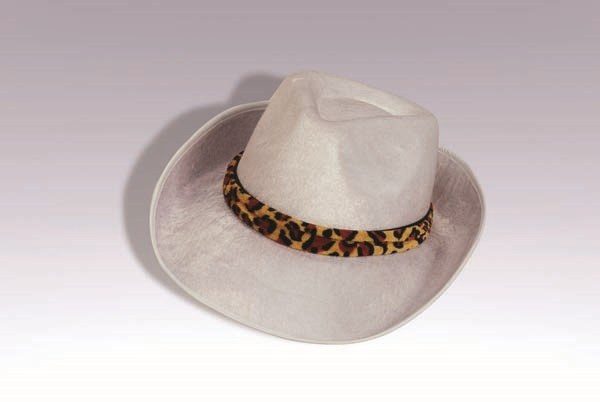 Hat Fedora Pimp White