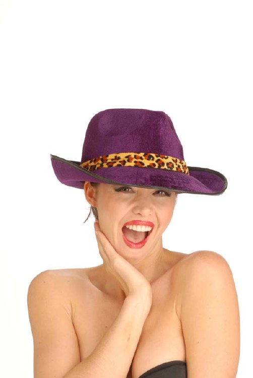 Hat Fedora Pimp Purple