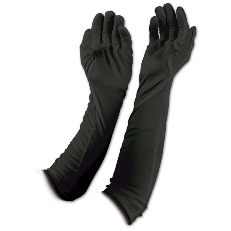 Gloves Black Evening Long
