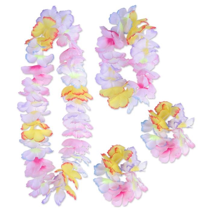 Paradise Floral Lei Set 4ct