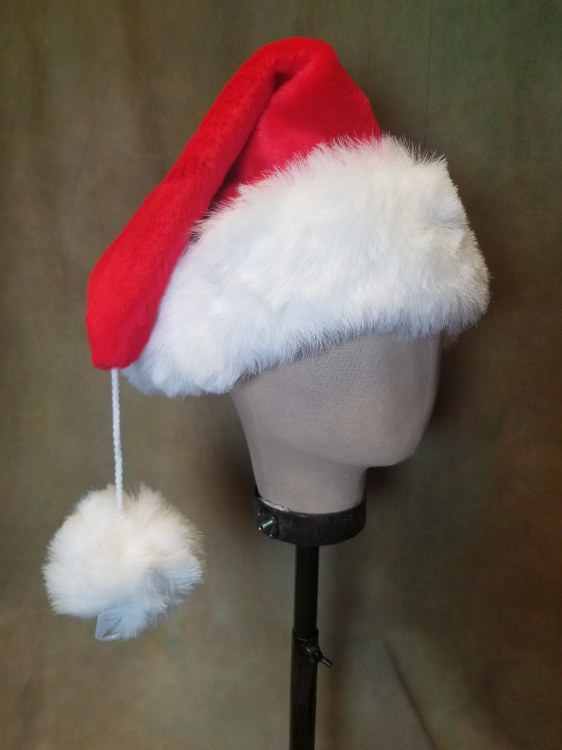 Velvet Plush Santa Hat