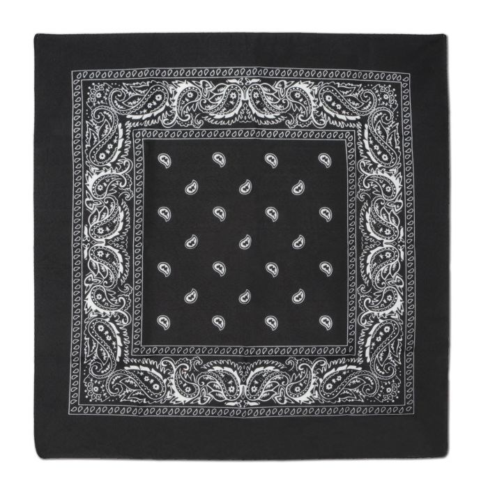Bandana Black Paisley