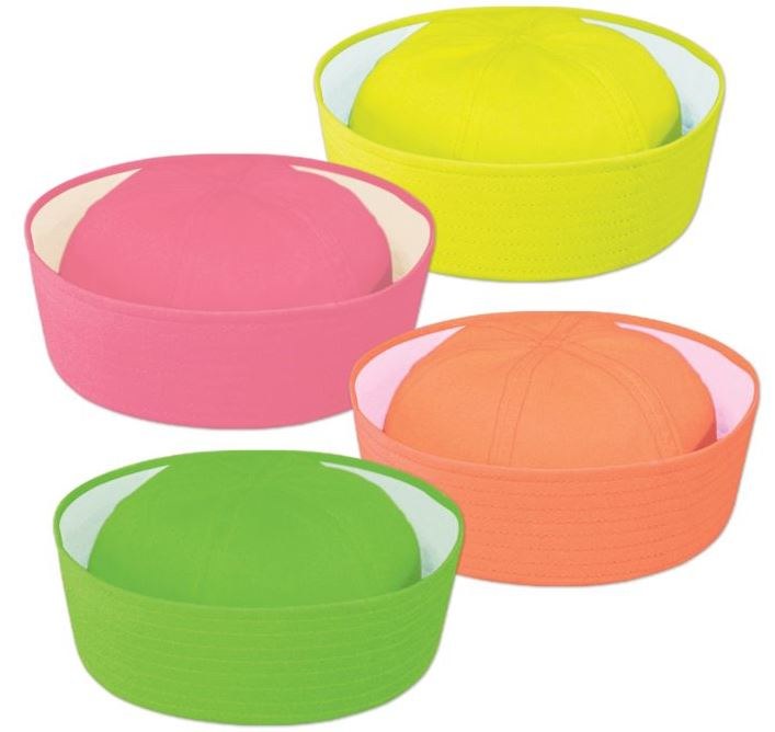 Neon Sailor Hat OS Asst.