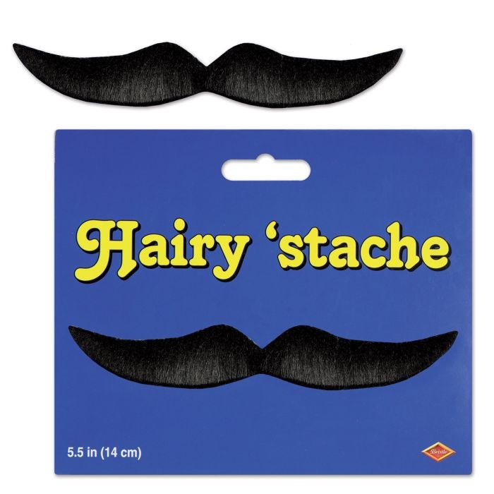 Hairy 'Stache Black