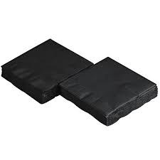 Jet Black Lunch Napkins 50ct