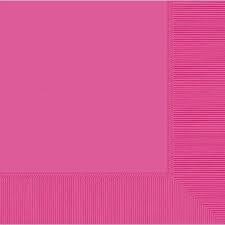 Bright Pink Luncheon Napkins 40ct