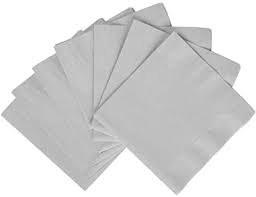 Silver Lunch Napkins 50ct