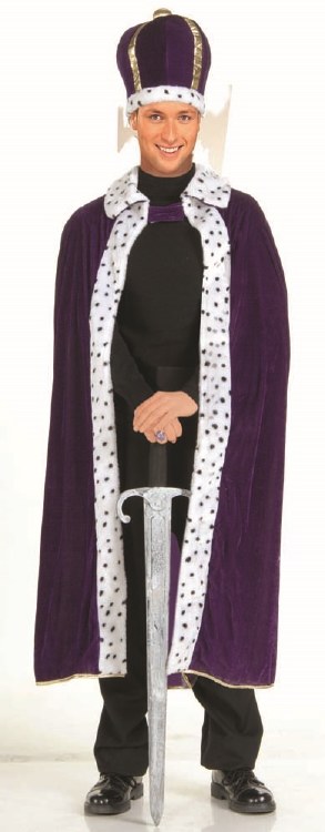 King Robe &amp; Crown Set PURPLE