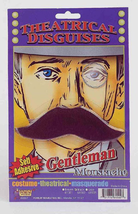 Moustache Gentleman Black