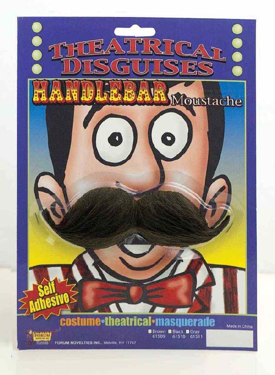 Moustache Handlebar Black