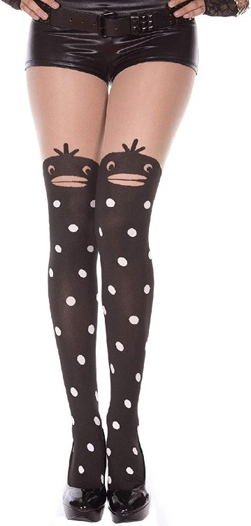 Faux Thigh Hi Penguin Print