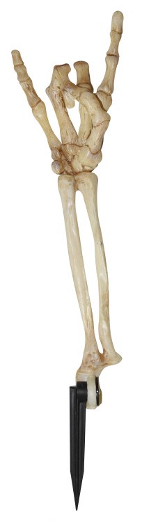 Skeleton Hand Stake Rock Out