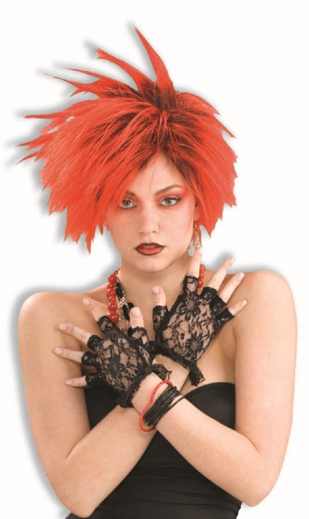 Lacey Fingerless Gloves BLK