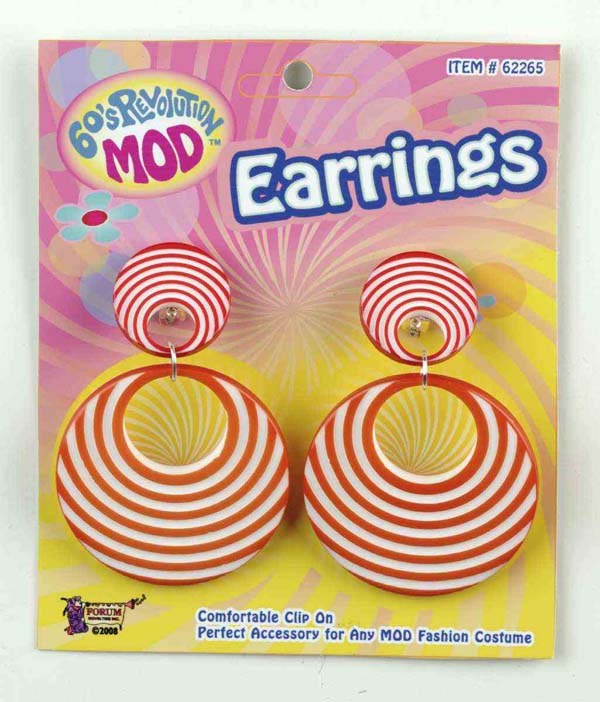 Orange Swirl MOD Earrings