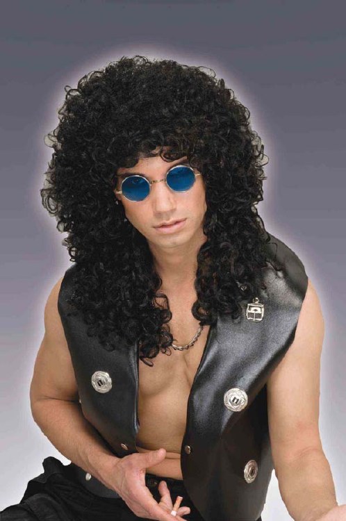 80's Wild Curl Black