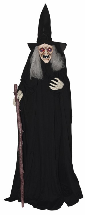 Animated Witch Prop w/ Cane