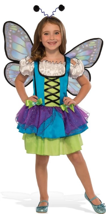 Glittery Blue Butterfly Lg