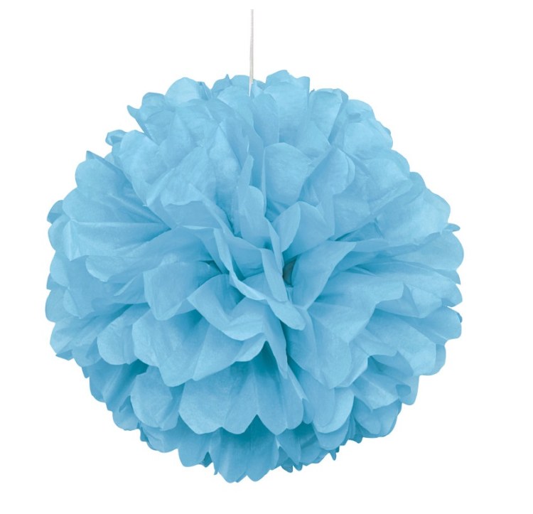Puff Decor 16" Lt Blue