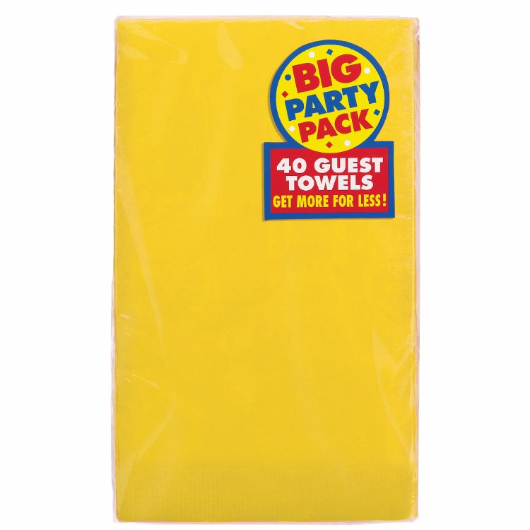 Yellow Sunshine Guest Towels 40ct