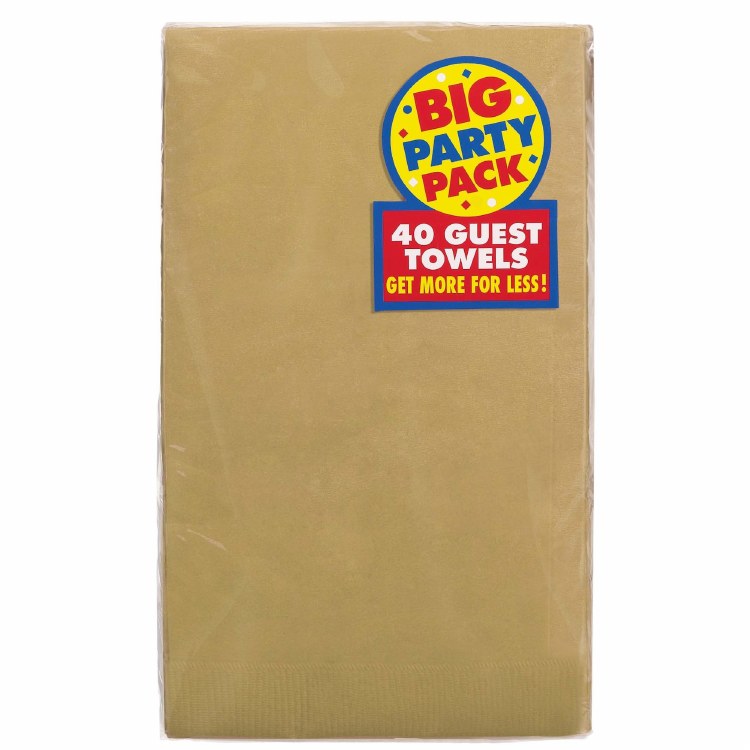 Gold Guest Towels 40ct