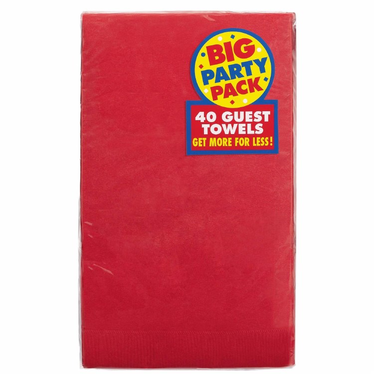 Apple Red Guest Towels 16ct