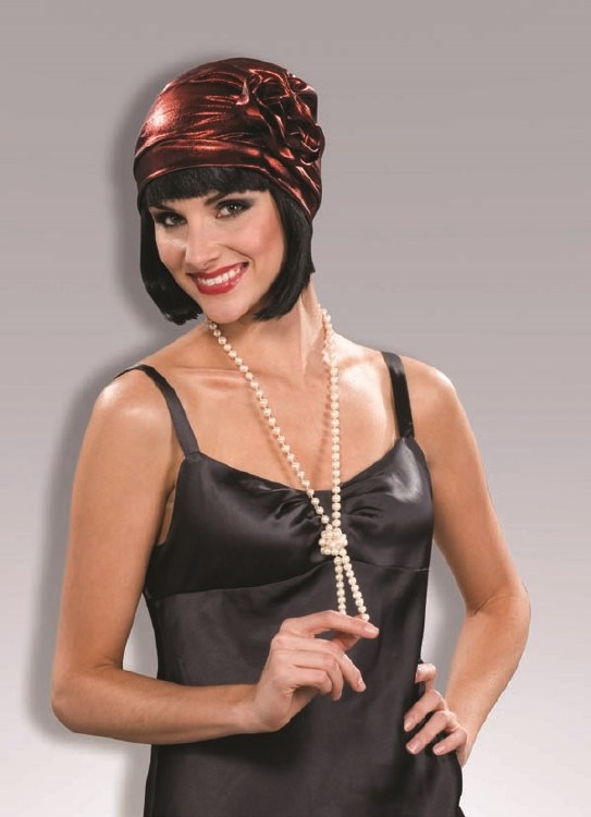 Hat Flapper Cloche Red