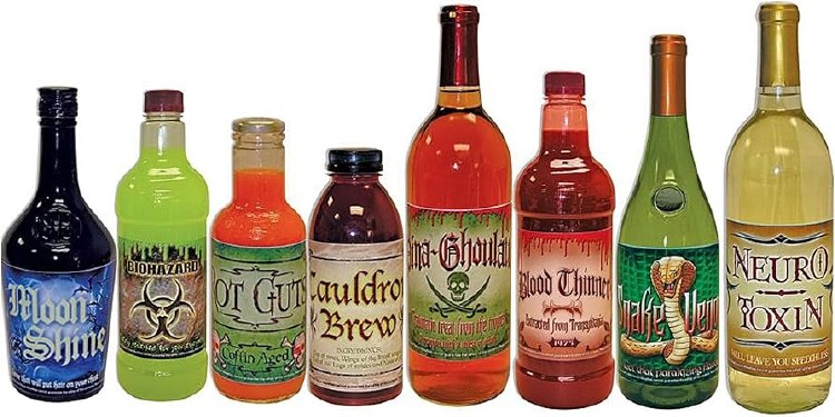Bottle Labels Scary 8ok