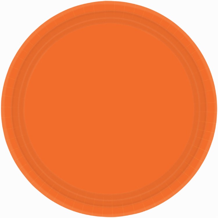 Orange Peel 7in Paper Plates 20ct