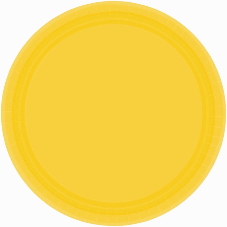Yellow Sunshine 7in Paper Plates 20ct