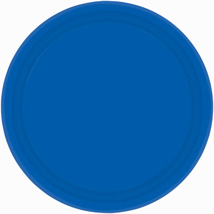 Bright Royal Blue 7in Paper Plates 20ct