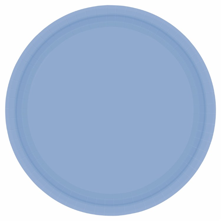 Pastel Blue 7in Paper Plates 20ct