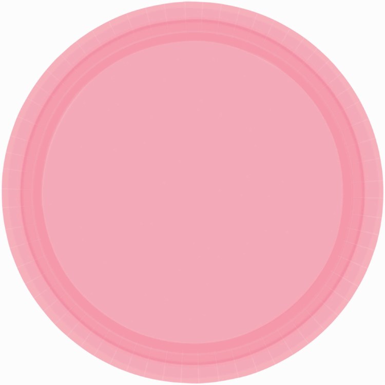 New Pink 7in Paper Plates 20ct