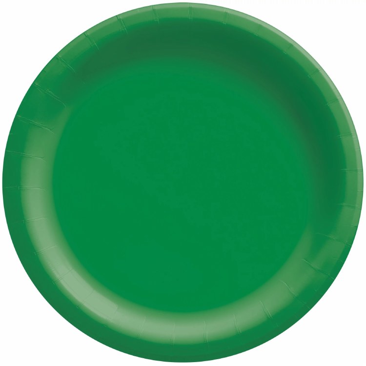 Festive Green 6.75in Paper Plates 20ct