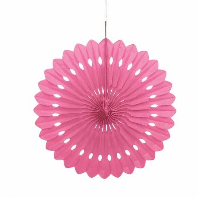 Decorative Fan 16" Ht Pink