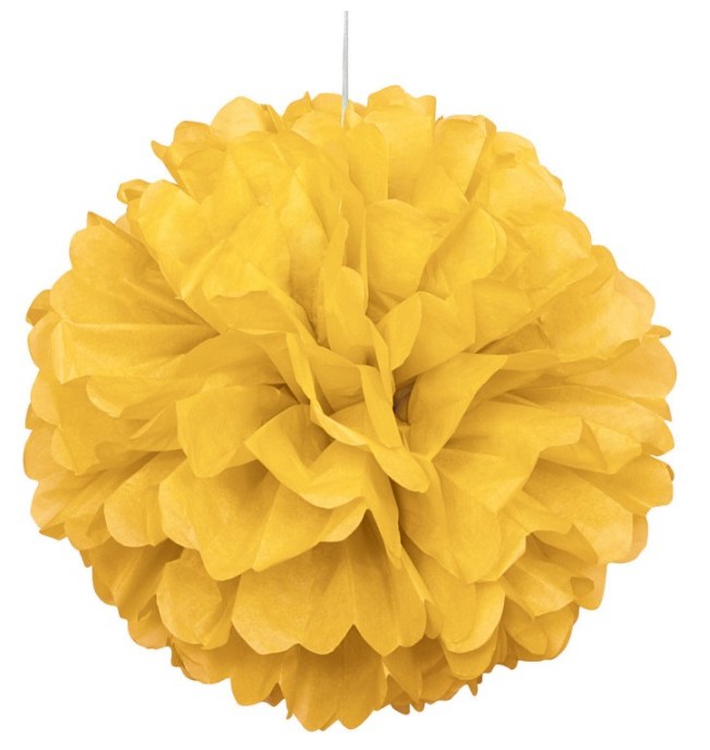 Puff Decor 16" Yellow