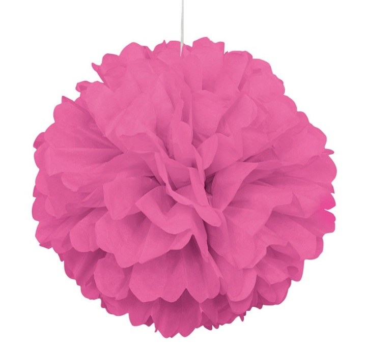 Puff Decor 16" Hot Pink