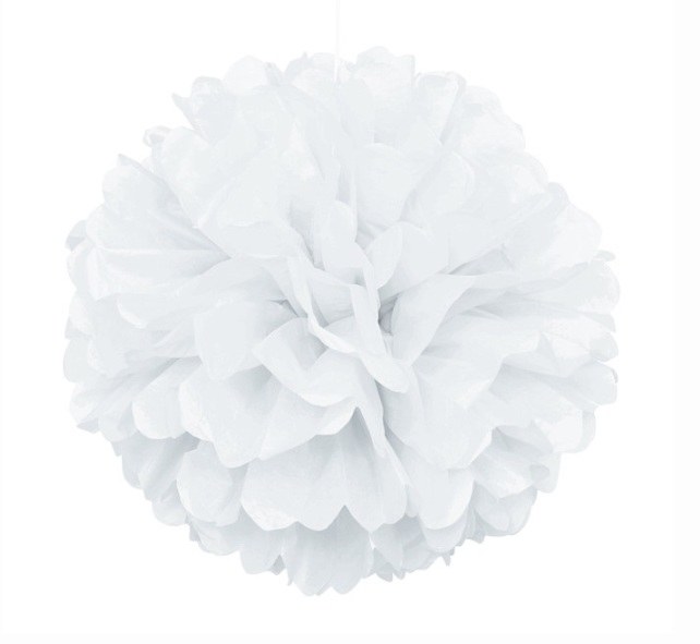 Puff Decor 16" White